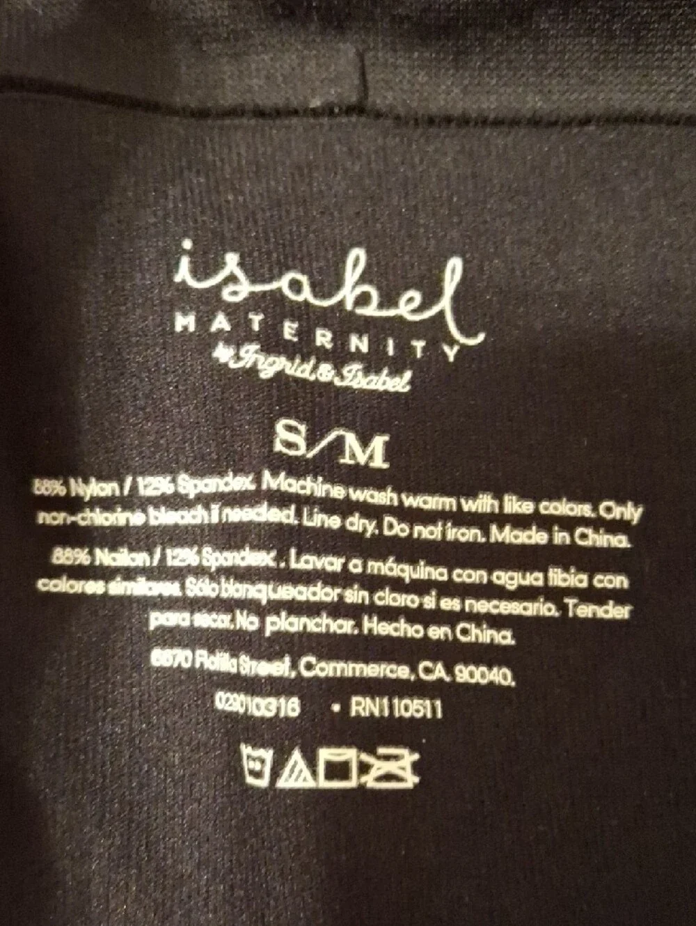 Isabel Maternity by Ingrid & Isabel Black High-Waist Maternity Leggings - Picture 8 of 8